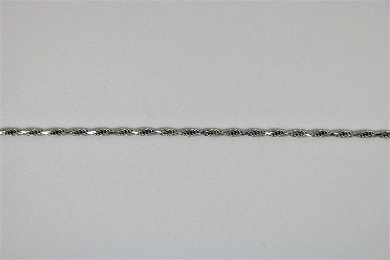 White gold twist bracelet