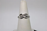 White Gold Infinity Engagement Ring (Diamonds)