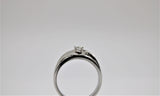 Engagement ring and bangle set in white gold (diamonds)