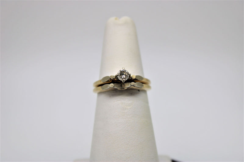 Engagement ring and bangle set (diamond)