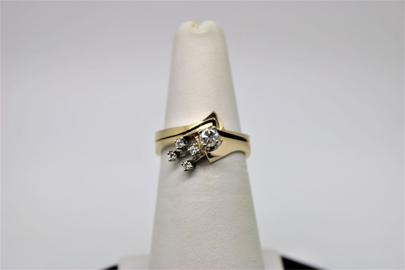 Engagement ring and bangle set (diamonds)