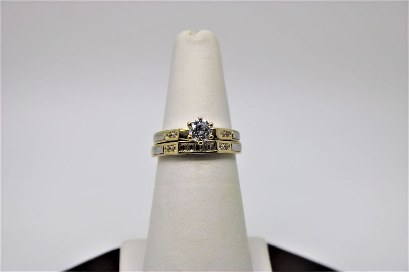 Engagement ring and bangle set