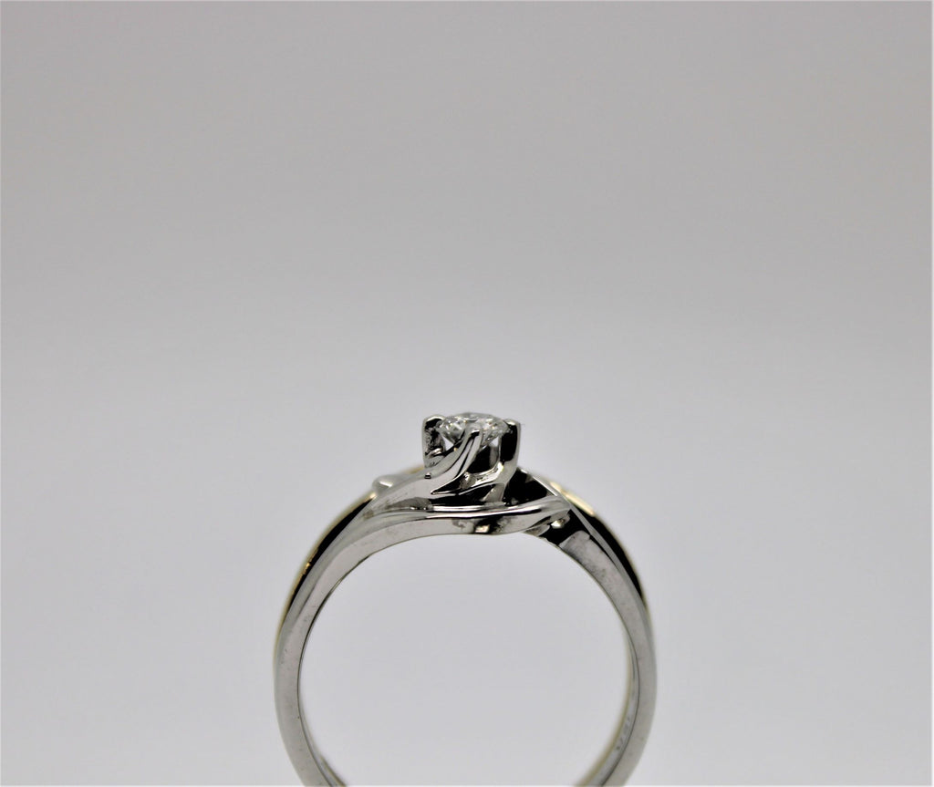 2-tone engagement ring and bangle set (diamond)