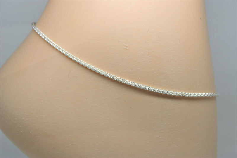 Franco silver ankle chain