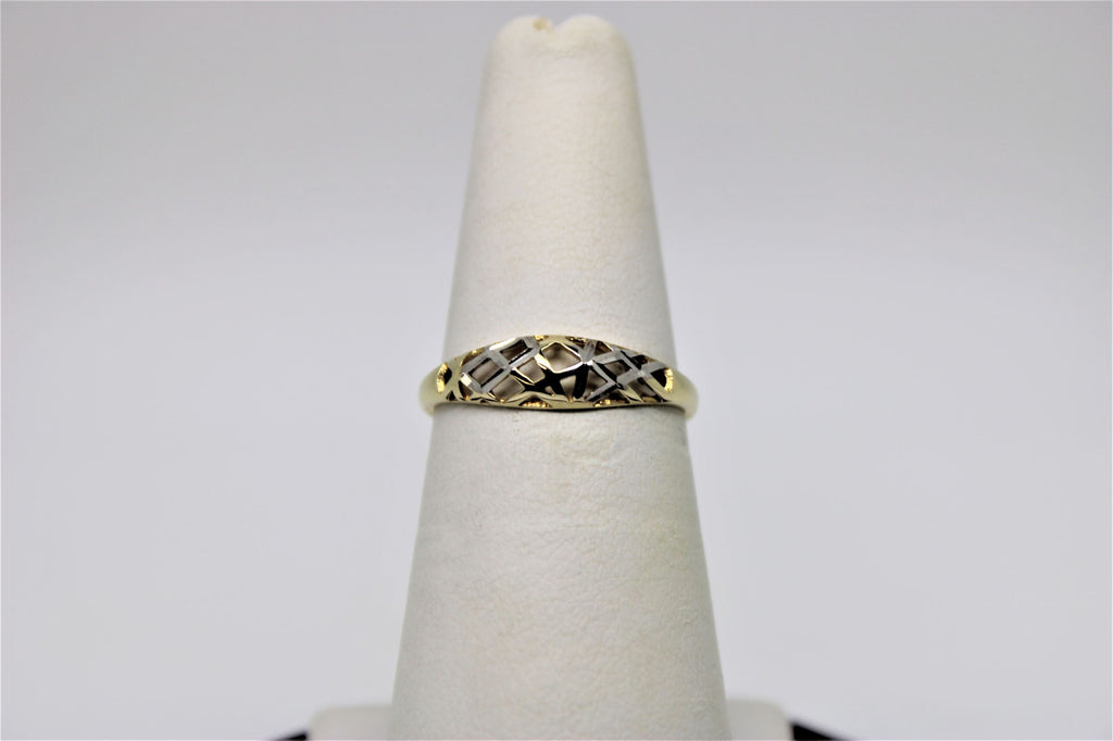 2 tone gold ring