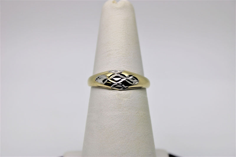 2 tone gold ring