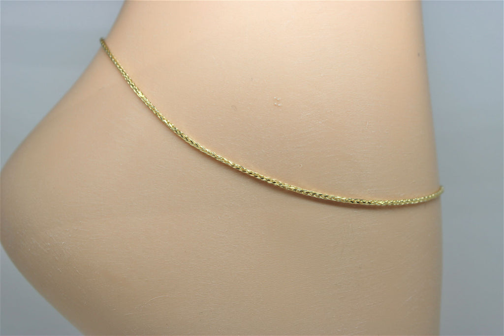 Gold ankle chain