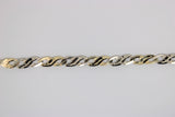 2-tone infinity gold bracelet