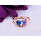 Stylish heart love ring