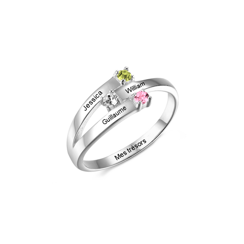 Family ring 2025 3 stones