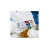 Marquise family ring