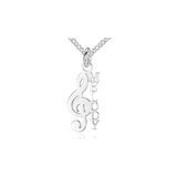 Sol key name necklace
