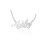 Raised hand style name necklace