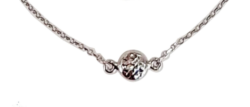 Silver bracelet with stones
