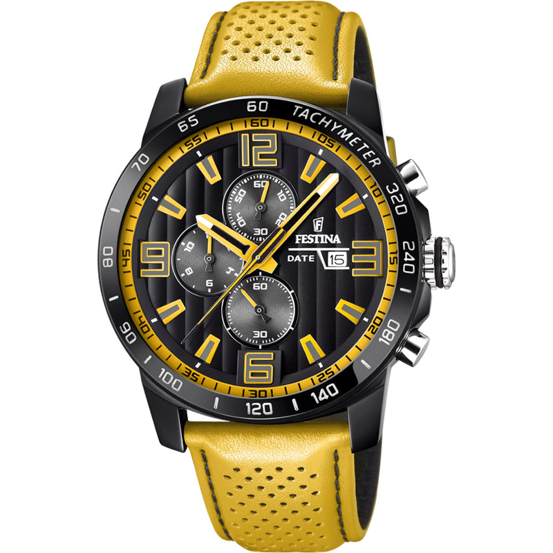 Montre Festina en cuir jaune F20339/3