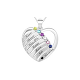 Heart family pendant